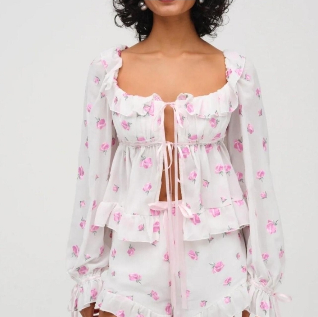 For Love & Lemons Fiona Floral Short